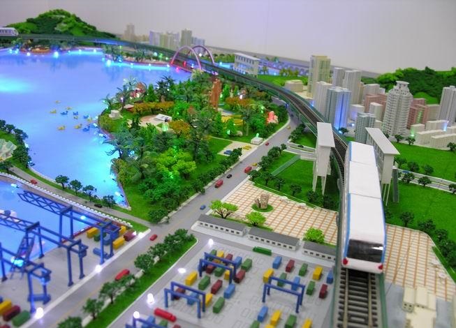 金山区港口沙盘